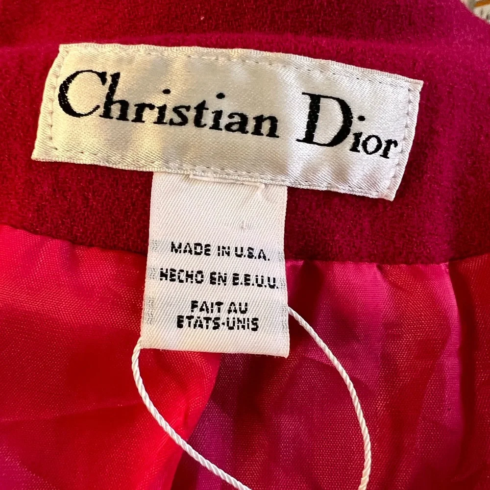 Christian Dior Vintage Skirt Suit in a beautiful Shade of Pink Size 10